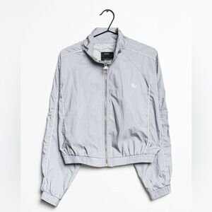 Bershka Cropped Zipped Up Reflective Jacket size XS NWOT